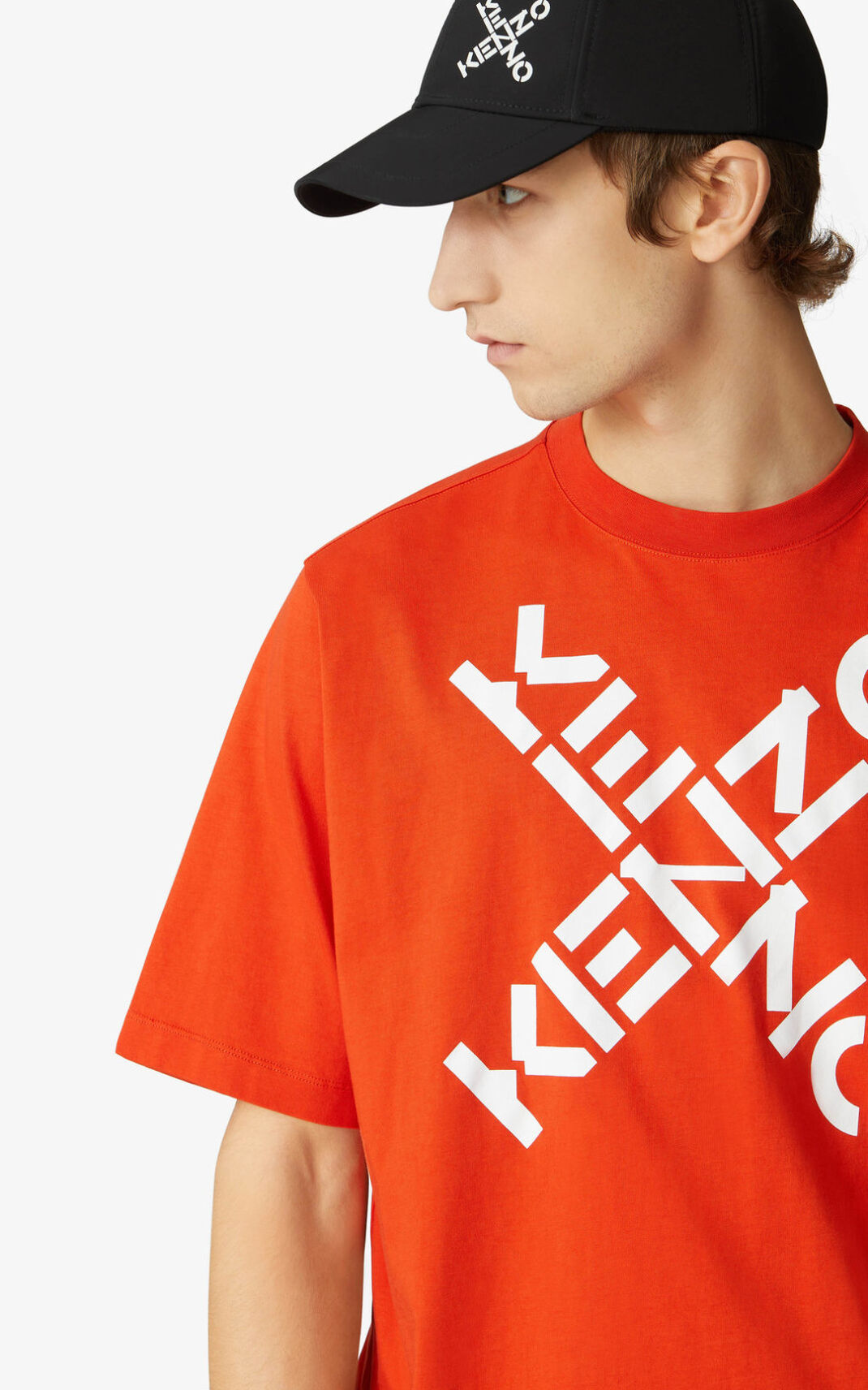 Kenzo Sport Big X Tシャツ メンズ 深いオレンジ - ULTRZE326